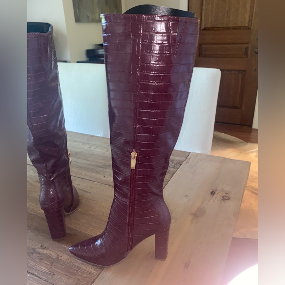 Burgundy Boots